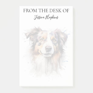 Post-it® Amoureux de Berger Australien Monogrammé Chien