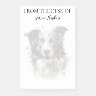 Post-it® Amoureux de Border Collie Chien Monogrammé