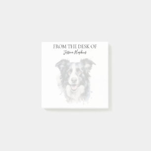 Post-it® Amoureux de Border Collie Chien Monogrammé