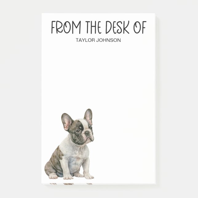 Post-it® Amoureux de Bouledogue Français (Devant)