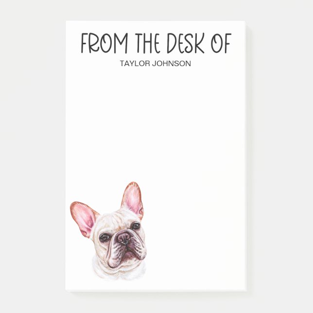 Post-it® Amoureux de Bouledogue Français (Devant)