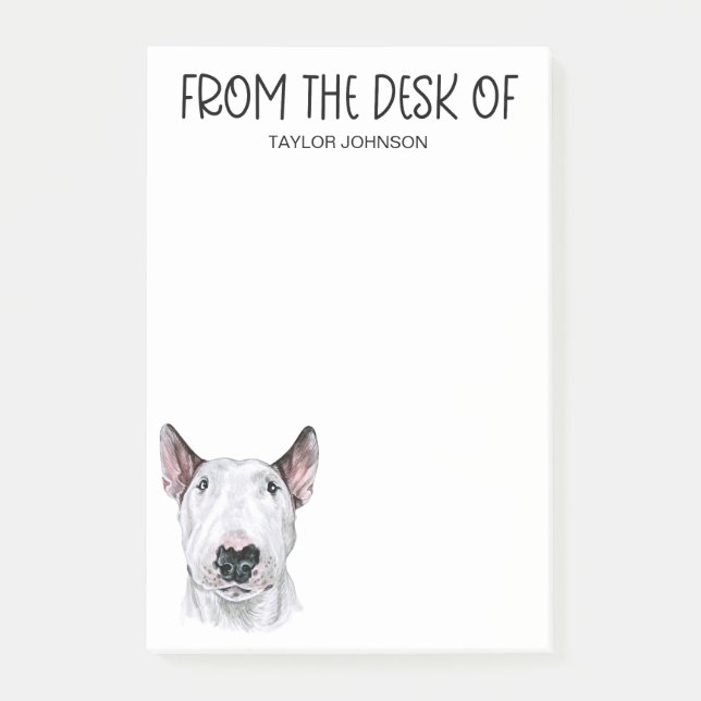 Post-it® Amoureux de Bull Terrier (Devant)