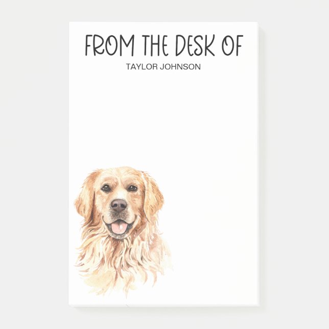 Post-it® Amoureux de Golden Retriever (Devant)