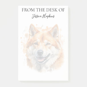 Post-it® Amoureux de l'Akita Chien Monogrammé