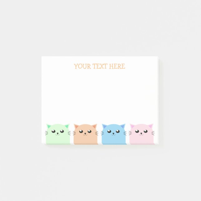 Post-it® Amoureux de les chats personnalisés (Devant)