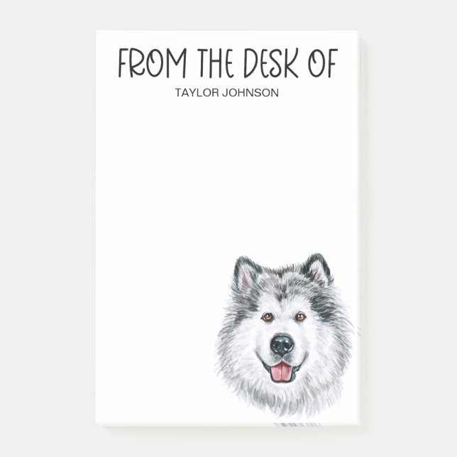 Post-it® Amoureux de Malamute (Devant)