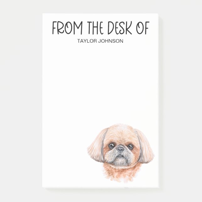 Post-it® Amoureux de Shih Tzu (Devant)