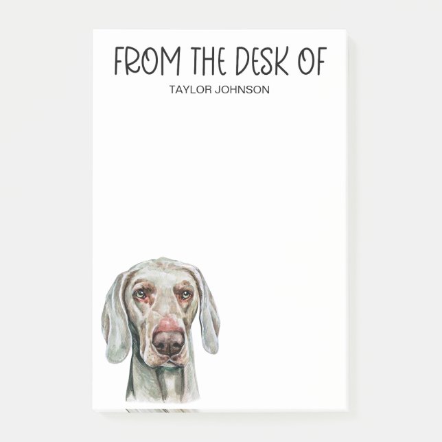 Post-it® Amoureux de Weimaraner (Devant)