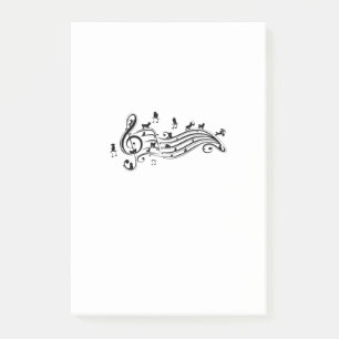 Post-it® Amoureux des chiens  Musique Melody Maltese Dog On