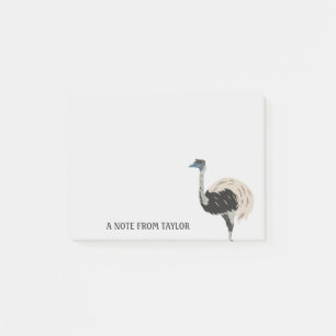 Post-it® Amoureux des oiseaux Emu Personnalisé