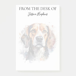 Post-it® Amoureux du Beagle Chien Monogrammé