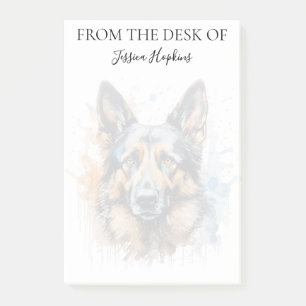 Post-it® Amoureux du Berger Allemand Chien Monogrammé