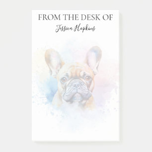 Post-it® Amoureux du Bouledogue Français Chien Monogrammé