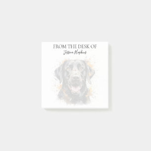 Post-it® Amoureux du Labrador Noir Monogrammé Chien