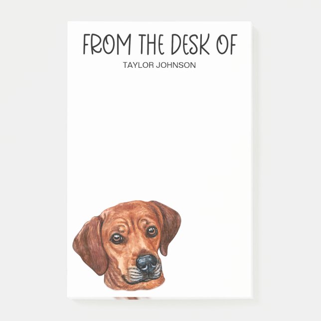Post-it® Amoureux du Rhodesian Ridgeback (Devant)