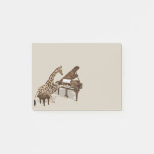 Post-it® Amours doux de girafe pour jouer le piano