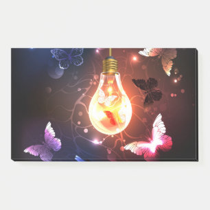 Post-it® Ampoule lumineuse avec papillons nocturnes