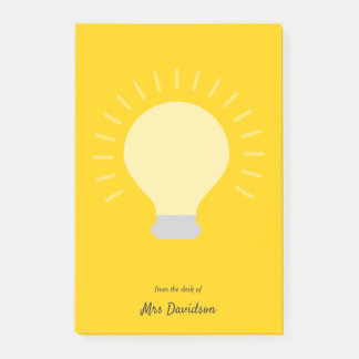 Post-it® Ampoule lumineuse de l'enseignant orange