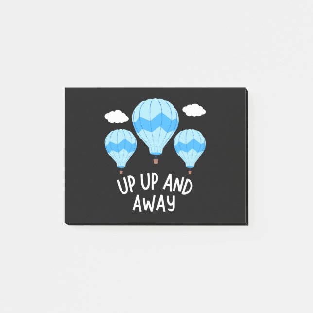 Post-it® Amusant ballon à air chaud (Devant)