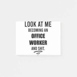 Post-it® Amusant bureau de poste Travailleur T-shirt Bureau