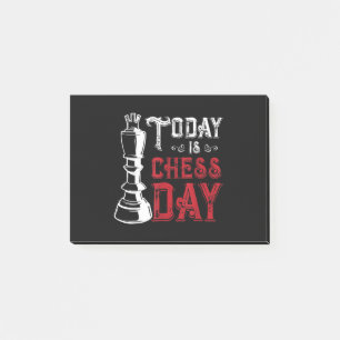 Post-it® Amusant jeu d'échecs King Design
