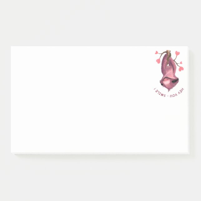 Post-it® Amusant sourire romantique (Devant)