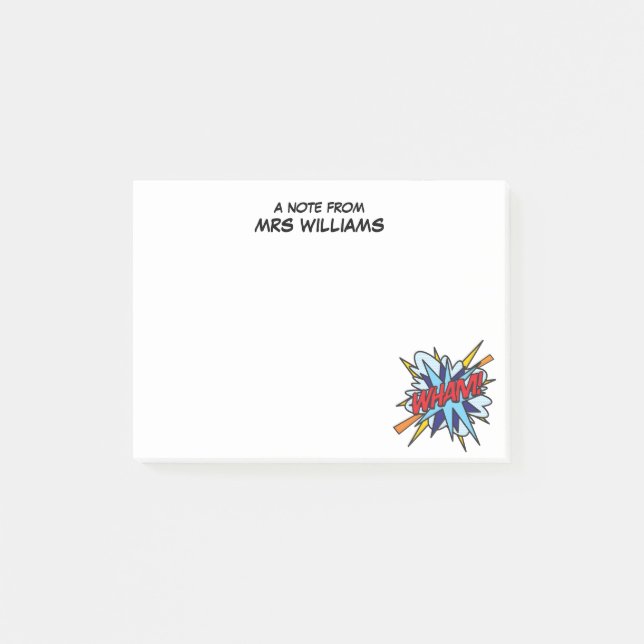 Post-it® Amusement Personnalisé Moderne Simple WHAM (Devant)