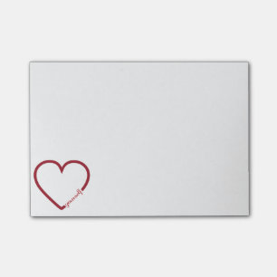 Post-it® Amusez-vous coeur design minimaliste