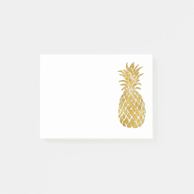 Post-it® ananas en feuille d'or (Devant)