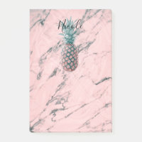 Ananas et marbre rose, spirale chic moderne tendan