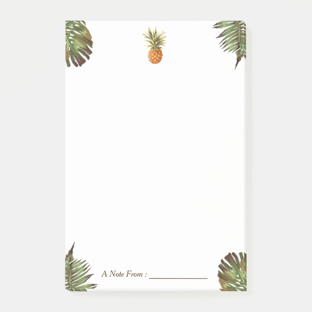 Post-it® Ananas Feuille Tropical Stylish Multi Purposes (Devant)