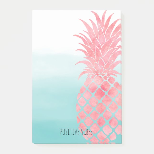 Post-it® Ananas rose Aqua Ombre (Devant)