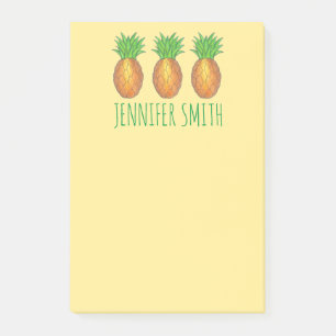 Post-it® Ananas Tropical Personnalisé Post It