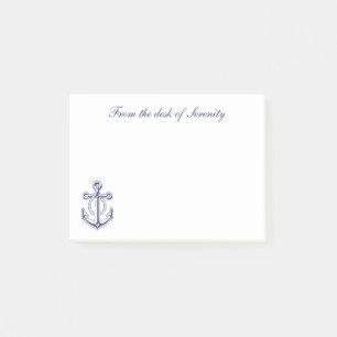 Post-it® Ancre marin Nautical Ocean Boat Personnalisé