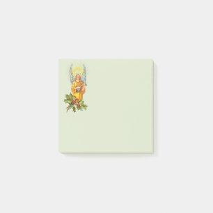 Post-it® Ange avec houx et mandoline 