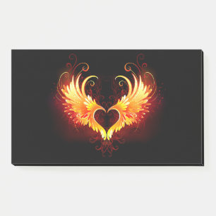 Post-it® Angel Fire Heart with Wings