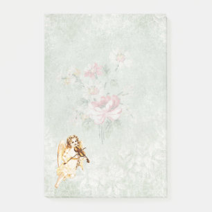 Post-it® Angel Jouer un violon sur Arrière - plan papier Vi