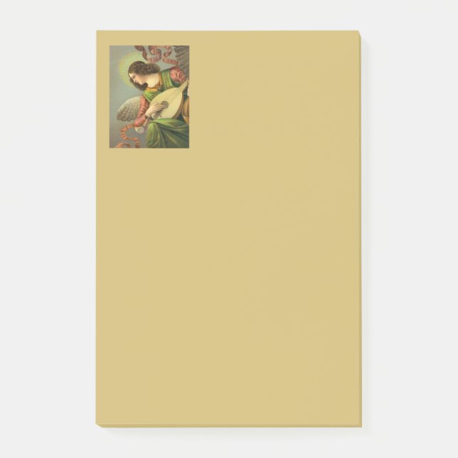 Post-it® Angel Painting With Mandolin  (Devant)