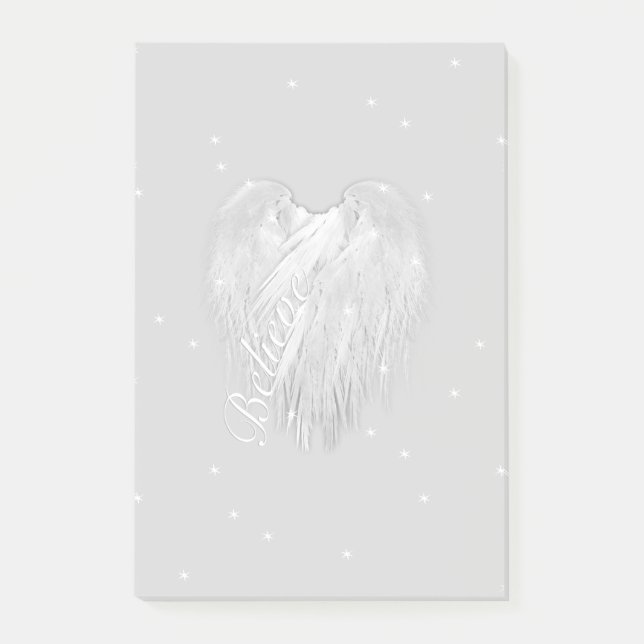 Post-it® ANGEL WINGS 'Croire' Coeur magique (Devant)