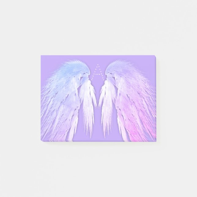 Post-it® ANGEL WINGS Fairy Purple Monogramme (Devant)