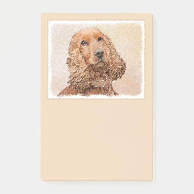 Post-it® Anglais Cocker Peinture Espagnole - Art Chien orig (Devant)