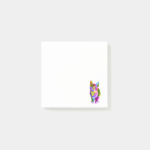 Post-it® Animal coloré mignon de chat