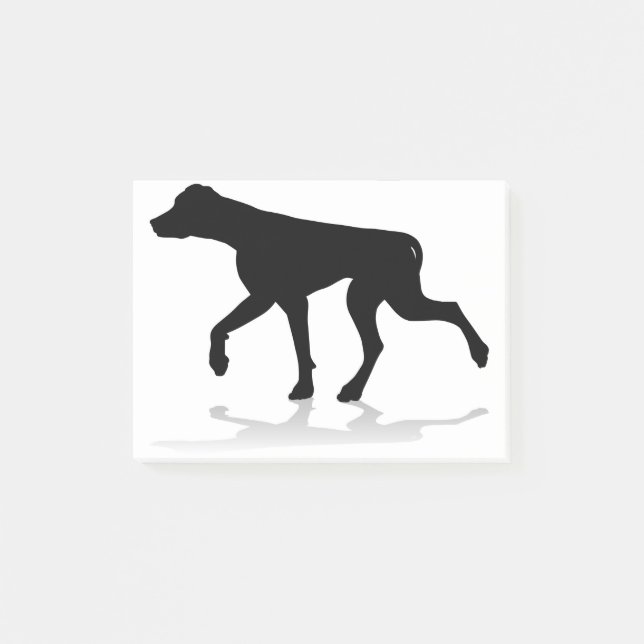 Post-it® Animal de compagnie de silhouette de chien (Devant)
