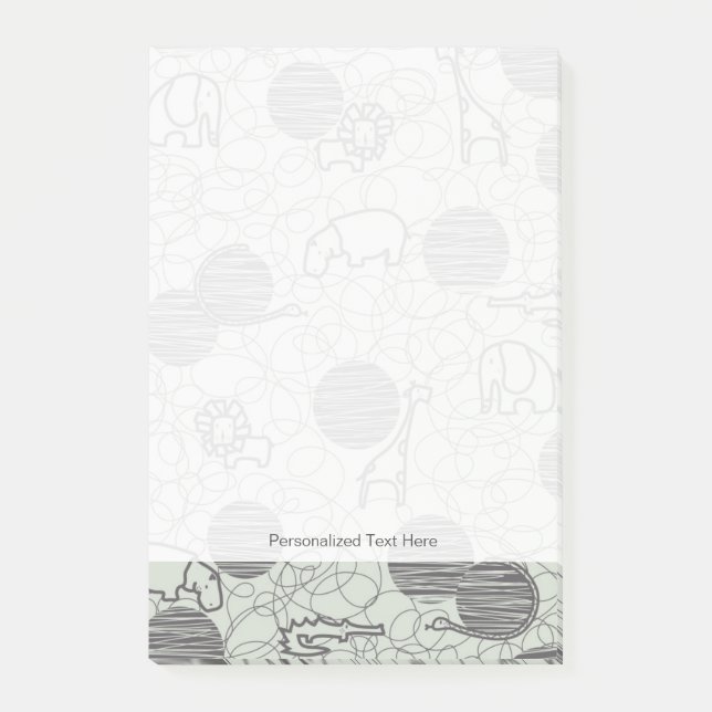 Post-it® animaux 1 de safari (Devant)