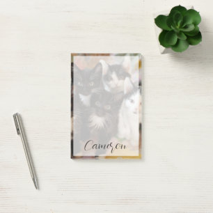 Post-it® Animaux de bébés cutest Chatons noirs et blancs