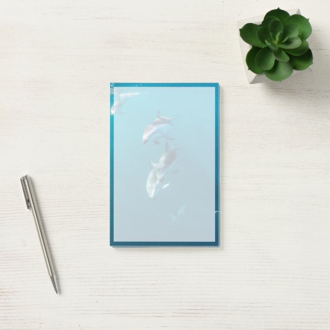 Post-it® Animaux de bébés cutest | Famille de dauphins (Bureau)