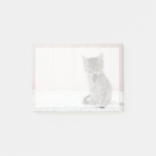 Post-it® Animaux de bébés cutest   Licking Tabby Kitten