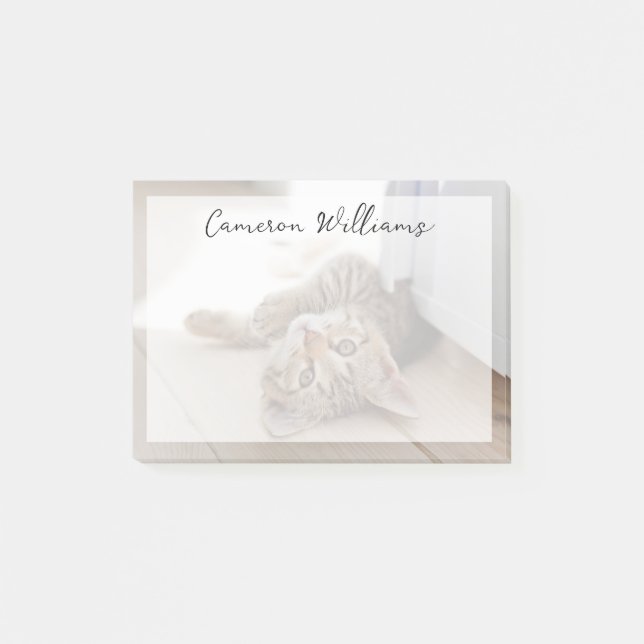 Post-it® Animaux de bébés cutest | Shorthair Tabby Kitten (Devant)
