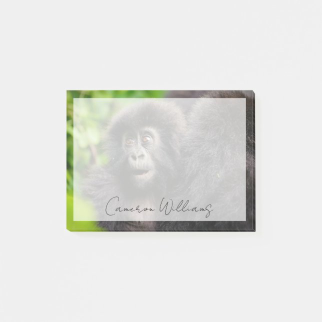 Post-it® Animaux de bébés cutest | Young Mountain Gorilla (Devant)