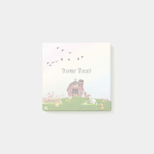 Post-it® Animaux de ferme mignons Enfants Arc-en-ciel